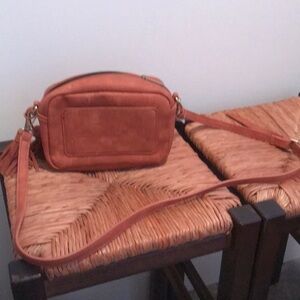 NWOT Anthropologie Small brown (cognac) crossbody